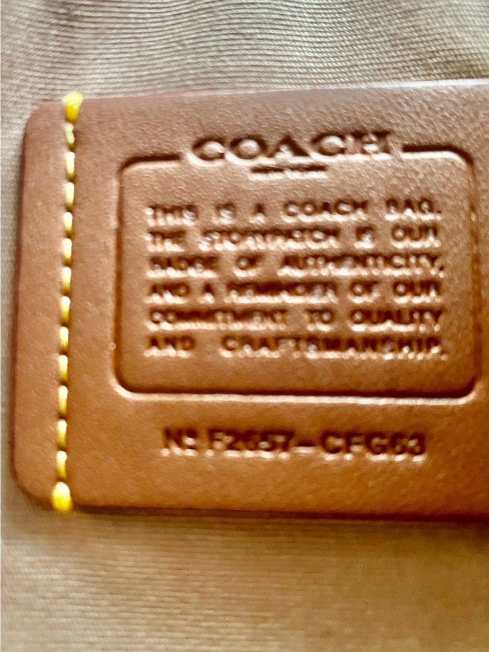 Coach Crystal Signature Plaza 22 Jacquard Shoulder sold out on Coach site NWT - Picture 15 of 15